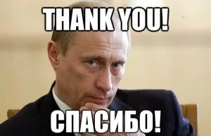 Thank you Putin meme